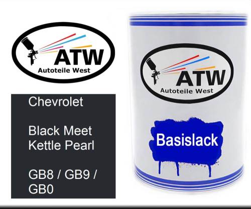 Chevrolet, Black Meet Kettle Pearl, GB8 / GB9 / GB0: 500ml Lackdose, von ATW Autoteile West.